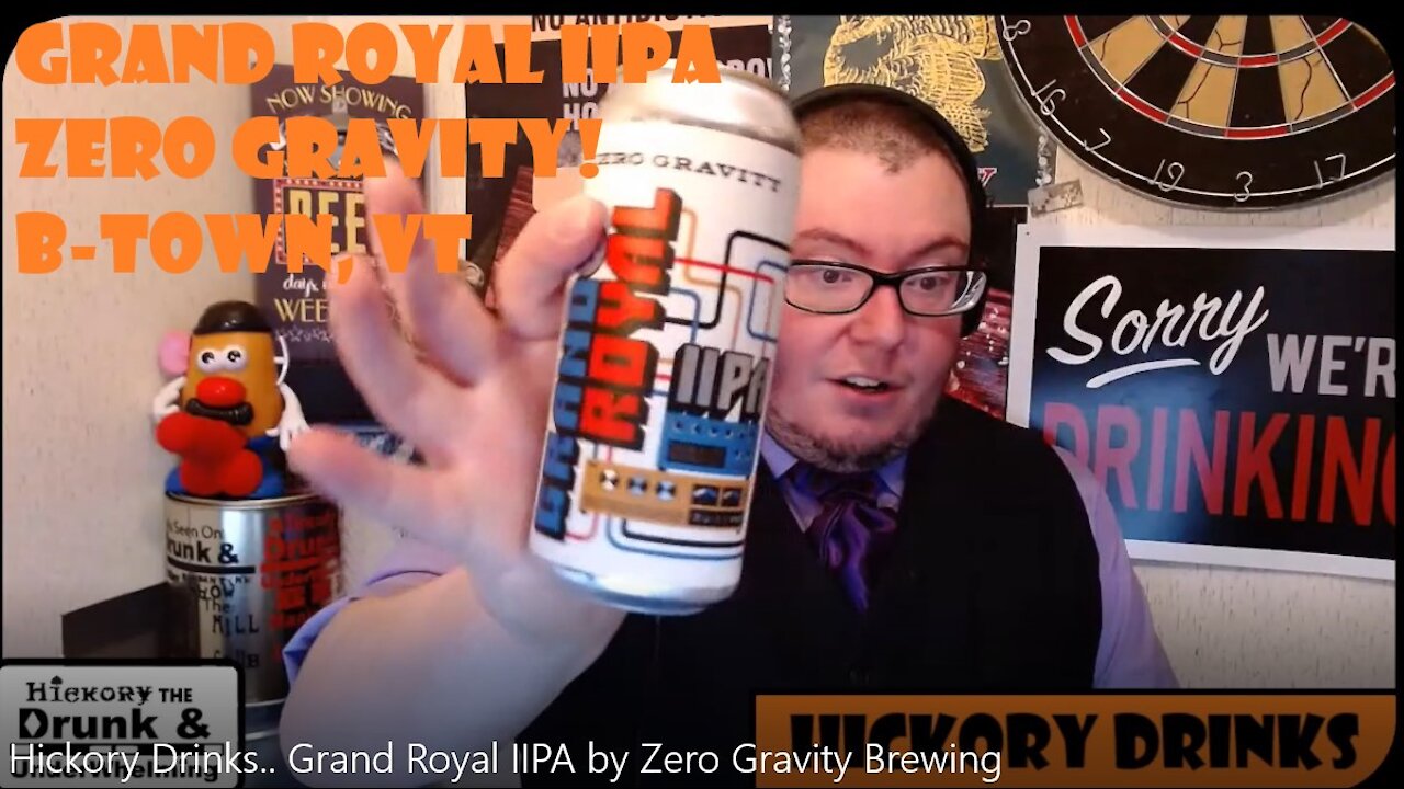 Hickory Drinks Grand Royal IIPA by Zero Gravity