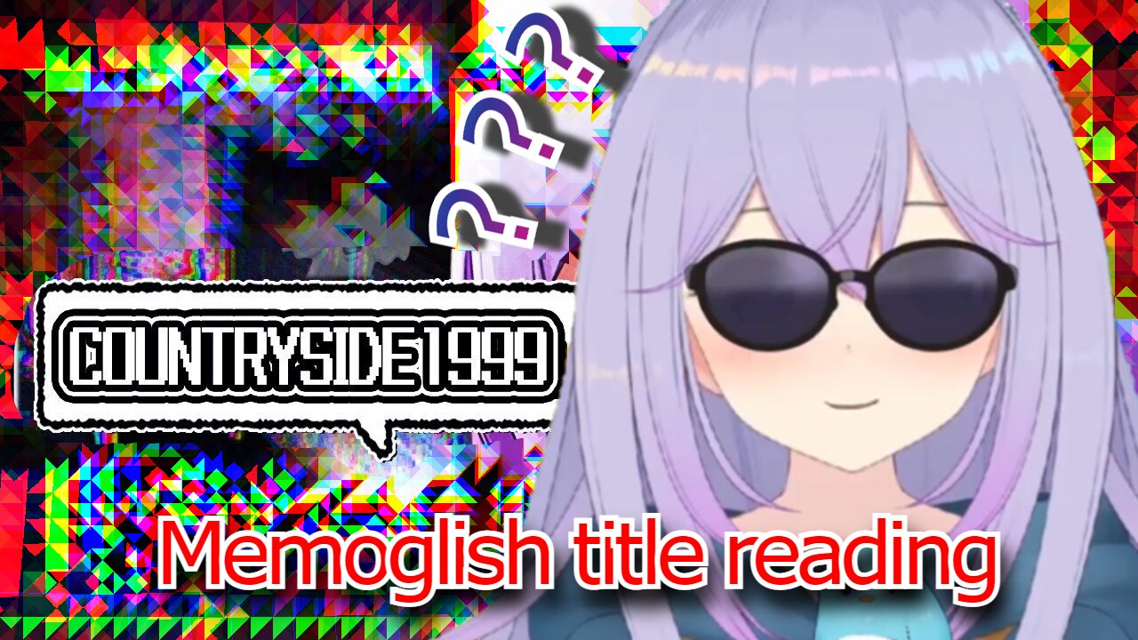 Vtuber utakata memory trying to read the name of the game Countryside 1999 & I think its cute