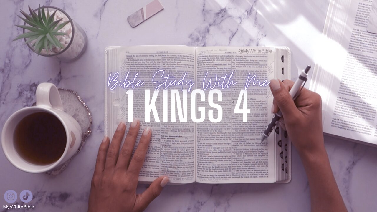 Bible Study Lessons | Bible Study 1 Kings Chapter 4 | Study the Bible With Me