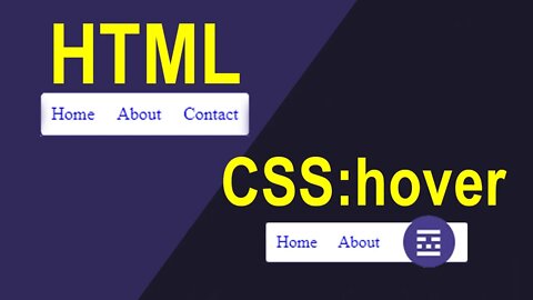 Menu animado con Simple HTML y CSS