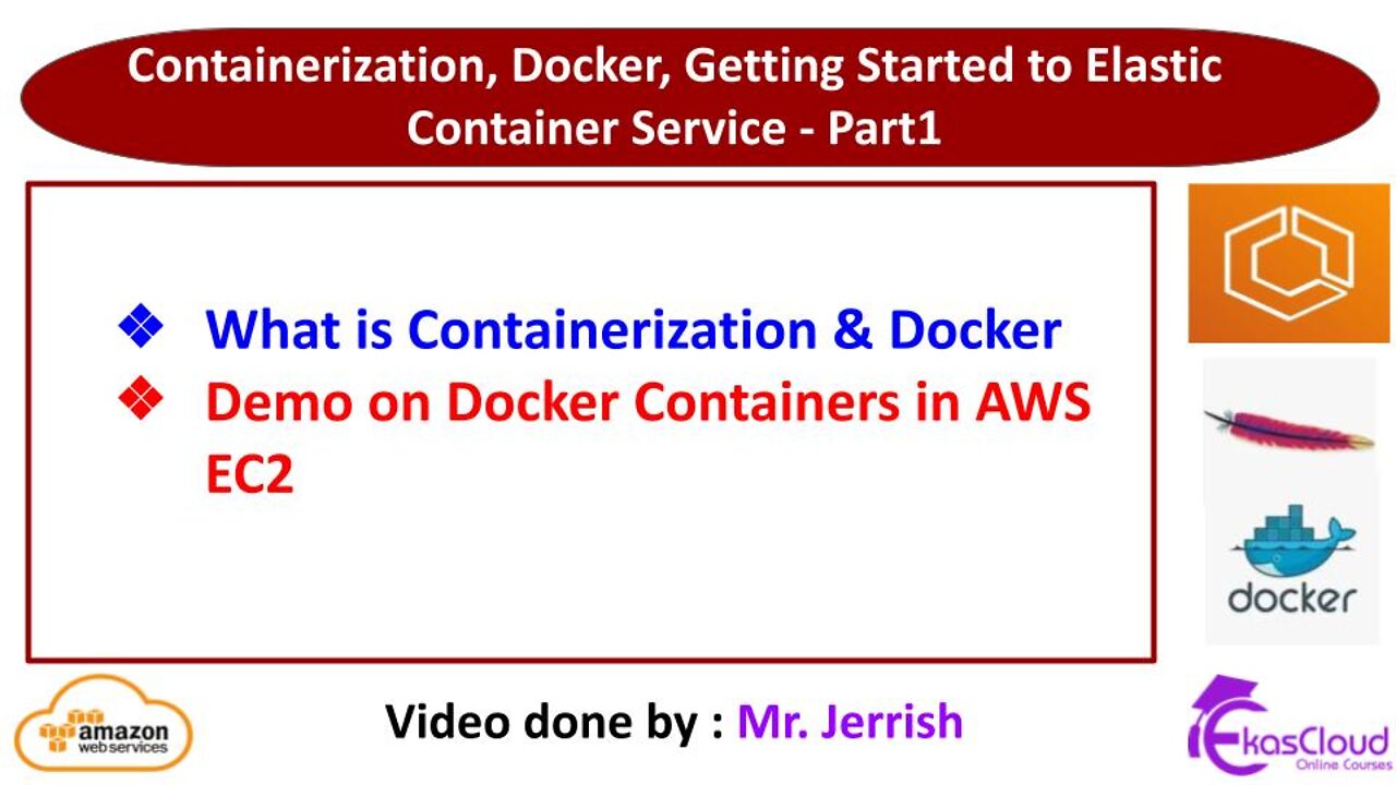 #Containerization Docker Getting Started to Elastic Container Service - Part 1 _ Ekascloud _ English