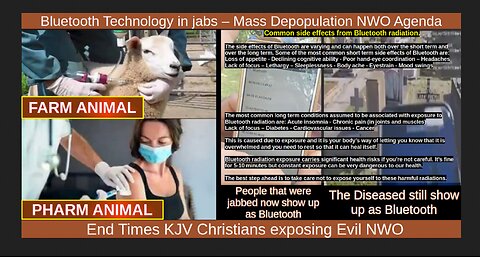 Bluetooth Technology in jab - Mass Depopulation NWO Agenda