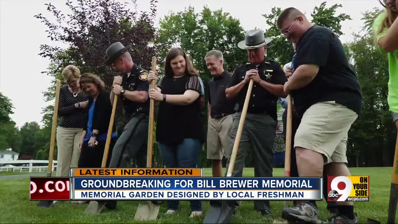 Groundbreaking for Det. Bill Brewer Memorial Garden