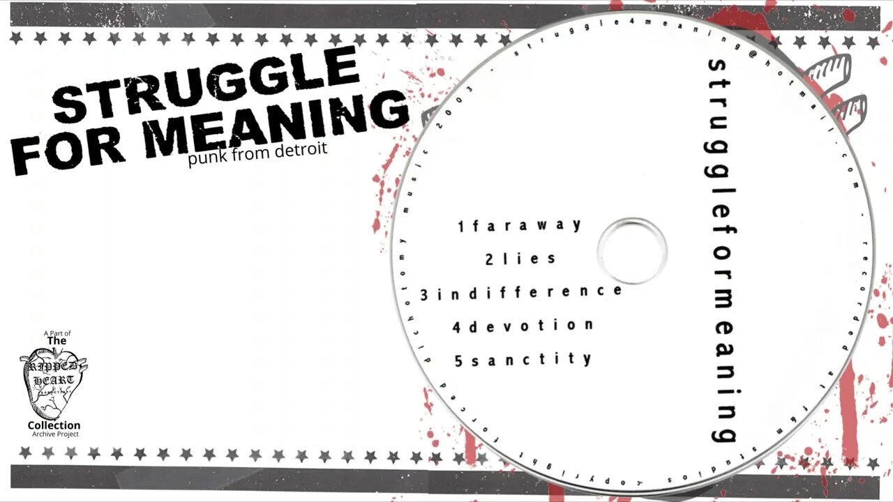 Struggle for Meaning 💿 Demo CD EP. Full 2003 Album. Underground Christian Punk Detroit, Michigan