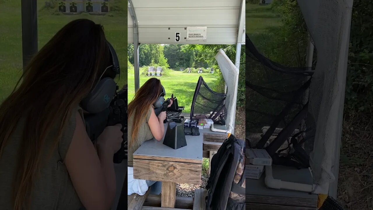 Shooting AR15 SAINT from the Bench #shorts