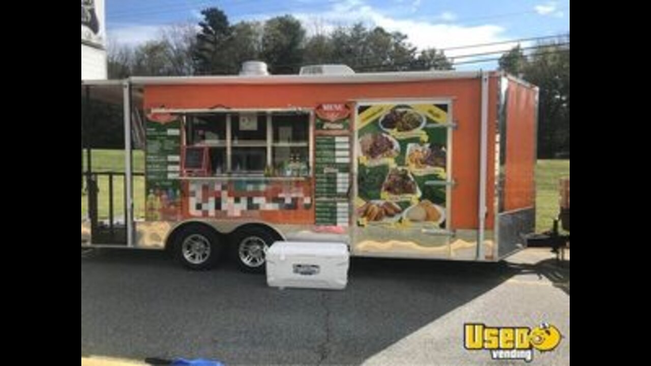 2014 Freedom 8.4' x 19' Inspected Kitchen Food Vending Trailer with Porch for Sale in North Carolina