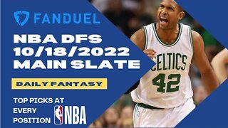 Dreams Top Picks for NBA DFS Today Main Slate 10/18/2022 Daily Fantasy Sports Strategy FANDUEL