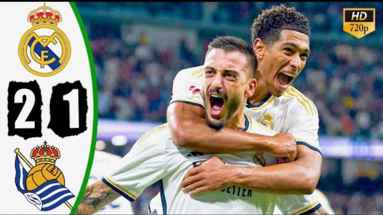 Real Madrid Vs Real Sociedad 2-1 Highlights & All Goals 2023 HD 🔥Valverde Goal, Joselu Goal