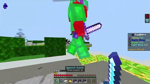 Rushing every noob base in Cubecraft Eggwars