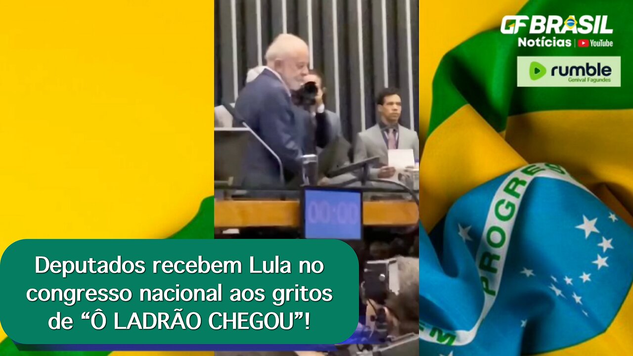 Deputados recebem Lula no congresso nacional aos gritos de “Ô LADRÃO CHEGOU”!