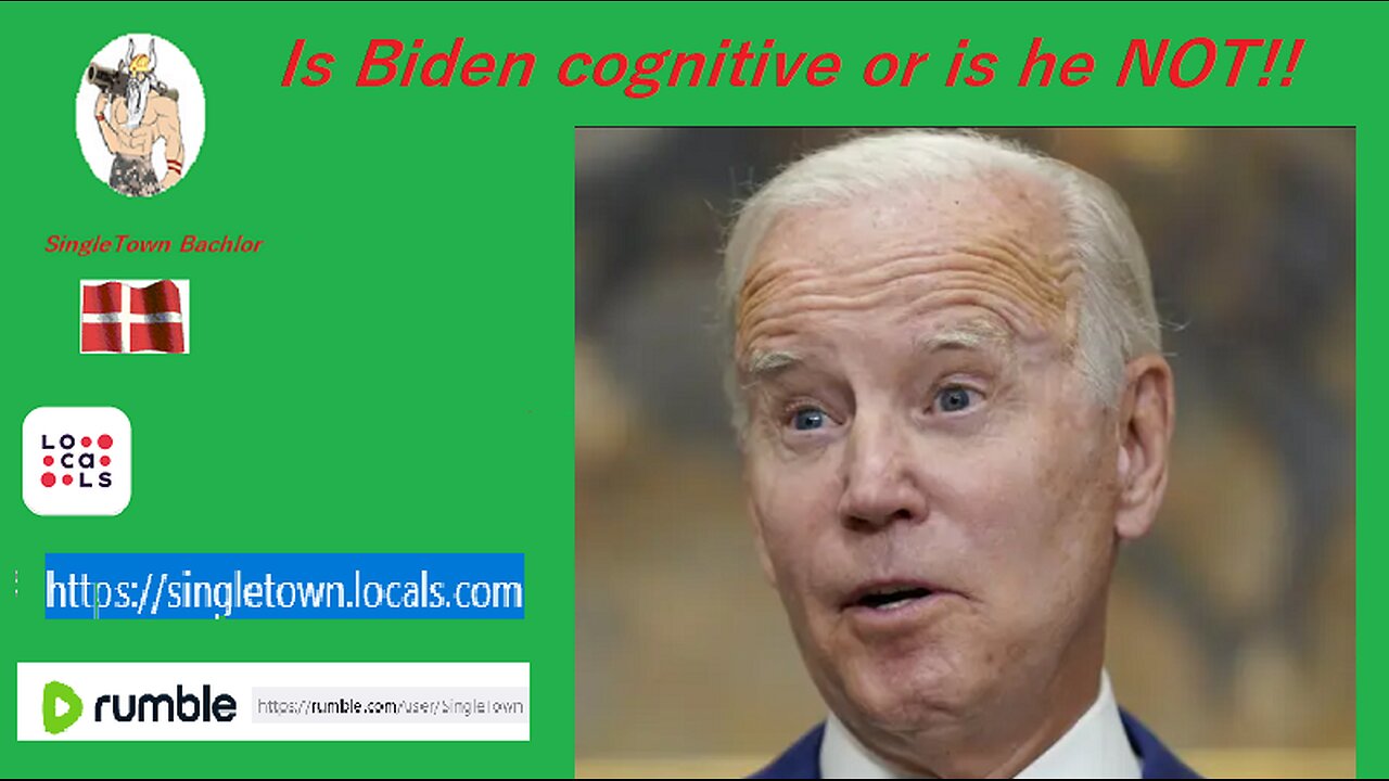 Is Biden cognitive or is he NOT