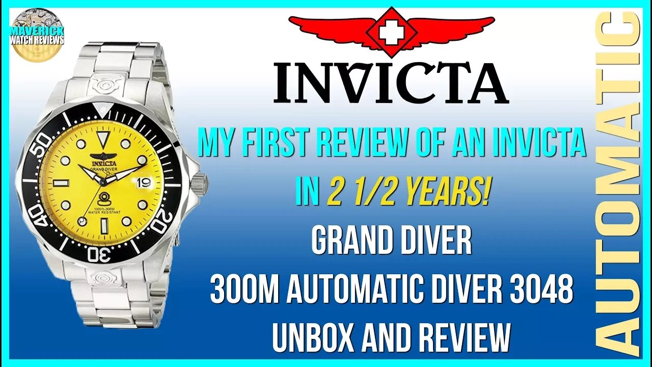 Second Chance? | Invicta Grand Diver 300m Automatic Diver 3048 Unbox & Review