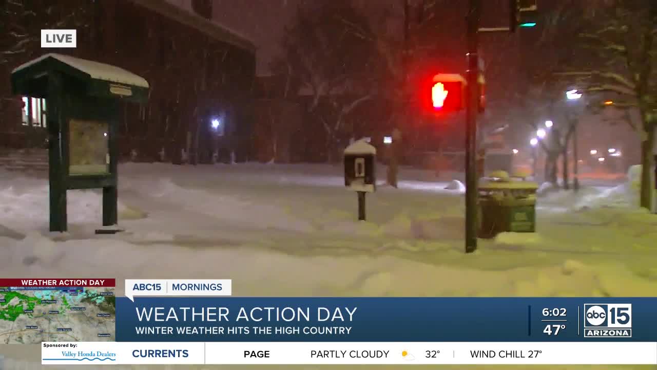 Winter weather in the high country