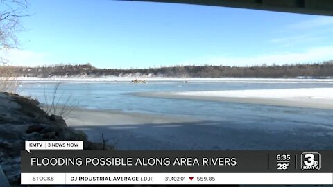Flooding possible along area rivers