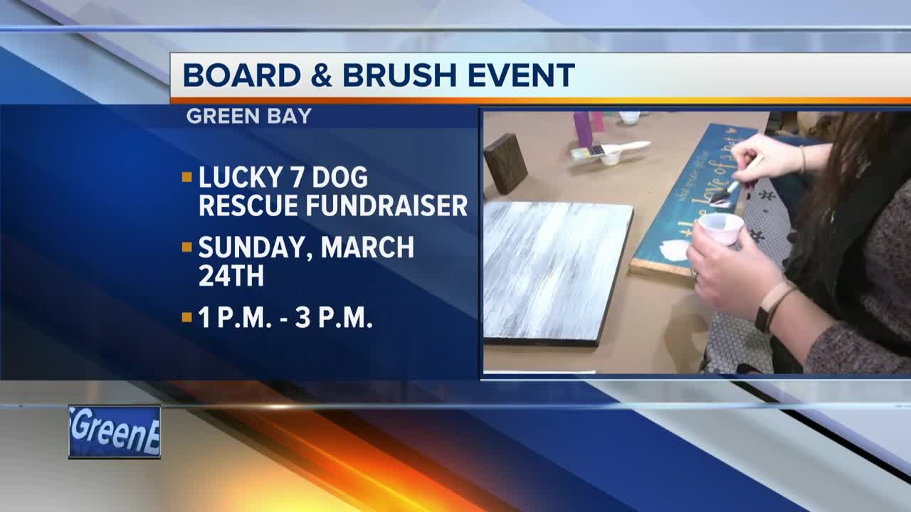 Board and Brush Green Bay hosts fundraiser for Lucky 7 Dog Rescue