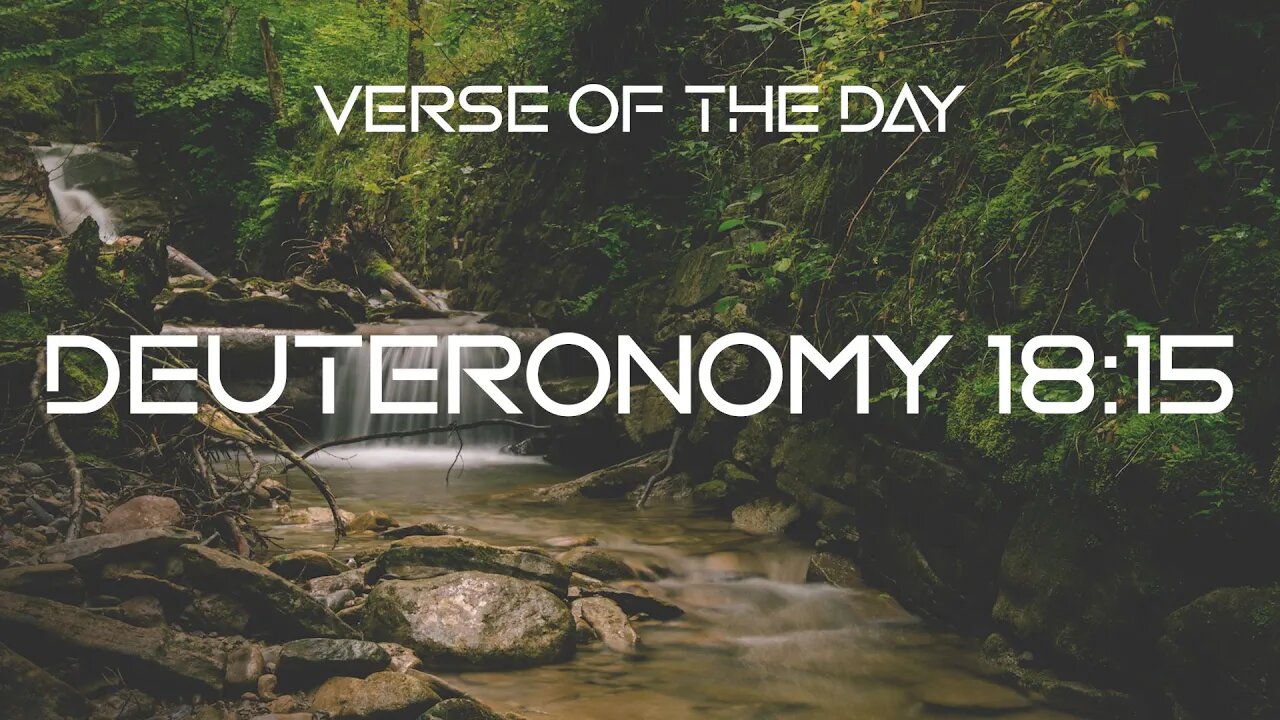 December 11, 2022 - Deuteronomy 18:15 // Verse of the Day