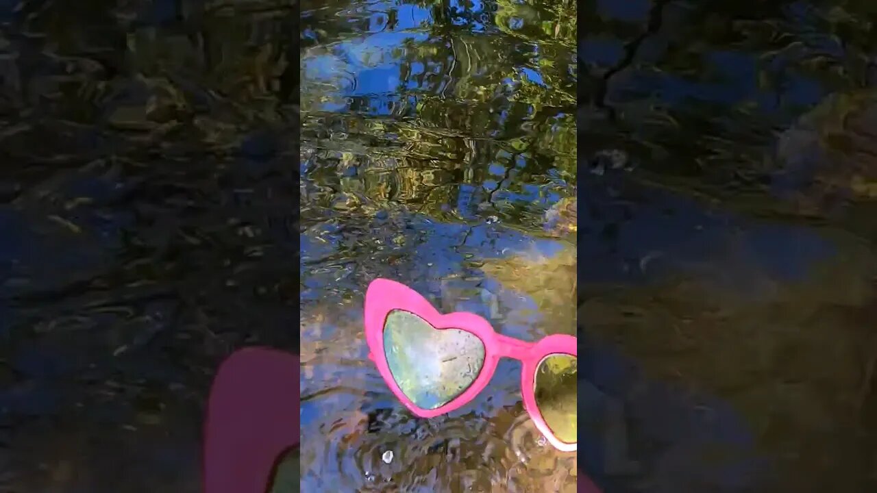 💕PINK HEART SUNGLASSES 🕶 What a FIND😁 #nature #sunglasses #explore #explorepage #exploring #shorts