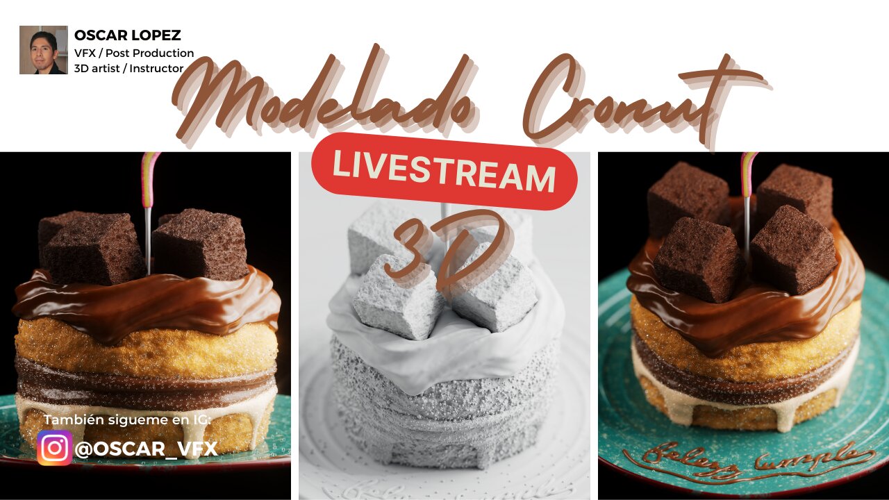 LIVE - Modelado Cronut 3D - Consumer Goods