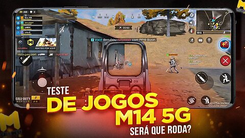 GALAXY M14 5G - Teste de JOGOS! COD Mobile, será que roda liso?