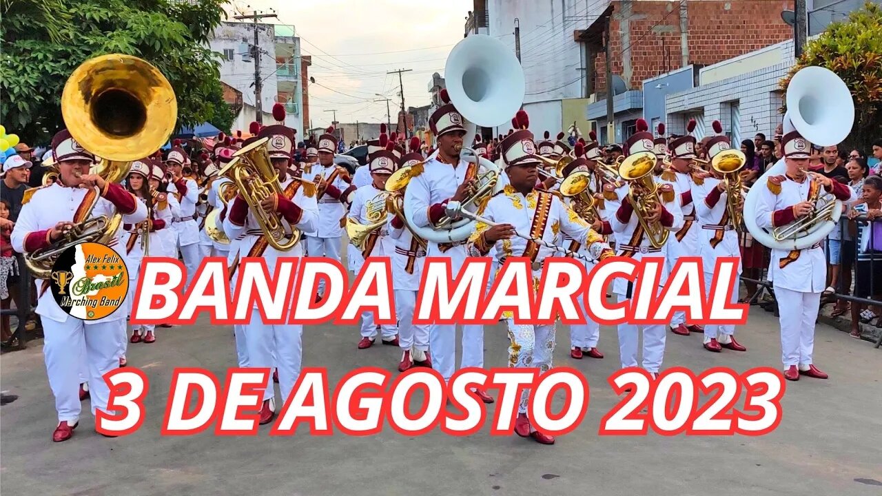 BM3A 2023 - BANDA MARCIAL 3 DE AGOSTO 2023 - XVIII ENCONTRO DE BANDAS E FANFARRAS 2023 - VITÓRIA-PE.