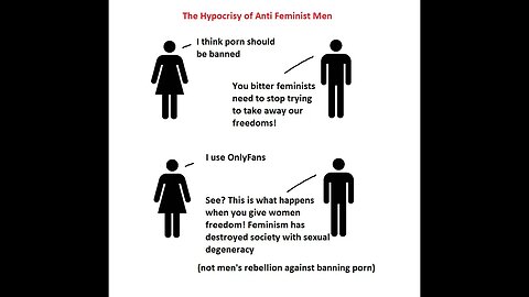 Anti feminist men caused sexual degeneracy, not feminists