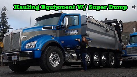 Kenworth T880 Super Dump Truck VLOG, Moving Equipment For The First Time.