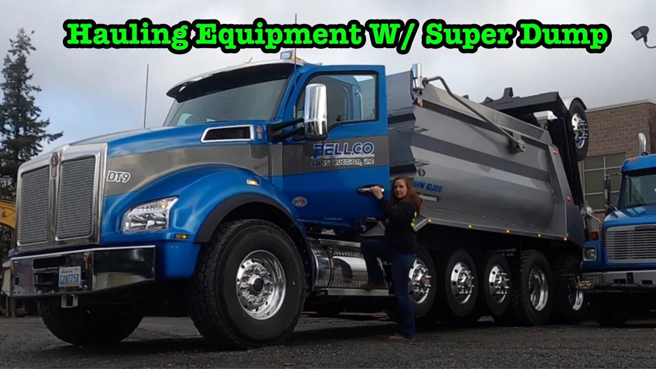 Kenworth T880 Super Dump Truck VLOG, Moving Equipment For The First Time.