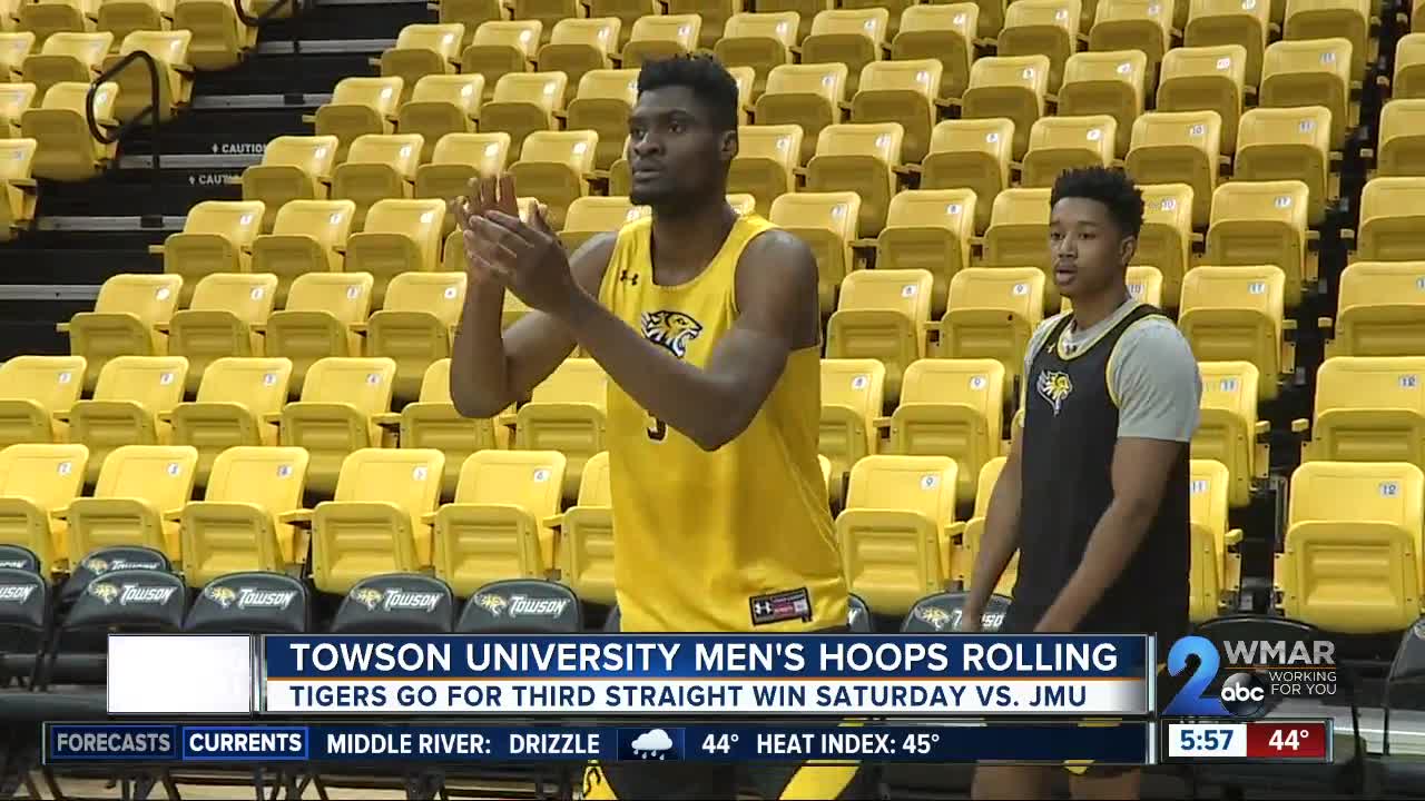 Towson University Men's hoops rolling