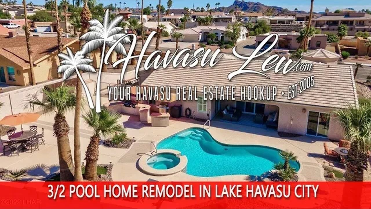 Lake Havasu Pool Home Remodel with RV Boat Parking 2505 Jamaica Blvd S MLS 1024201