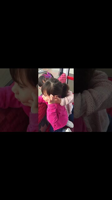 Baby girl is kissing her little sister-cuteness overload