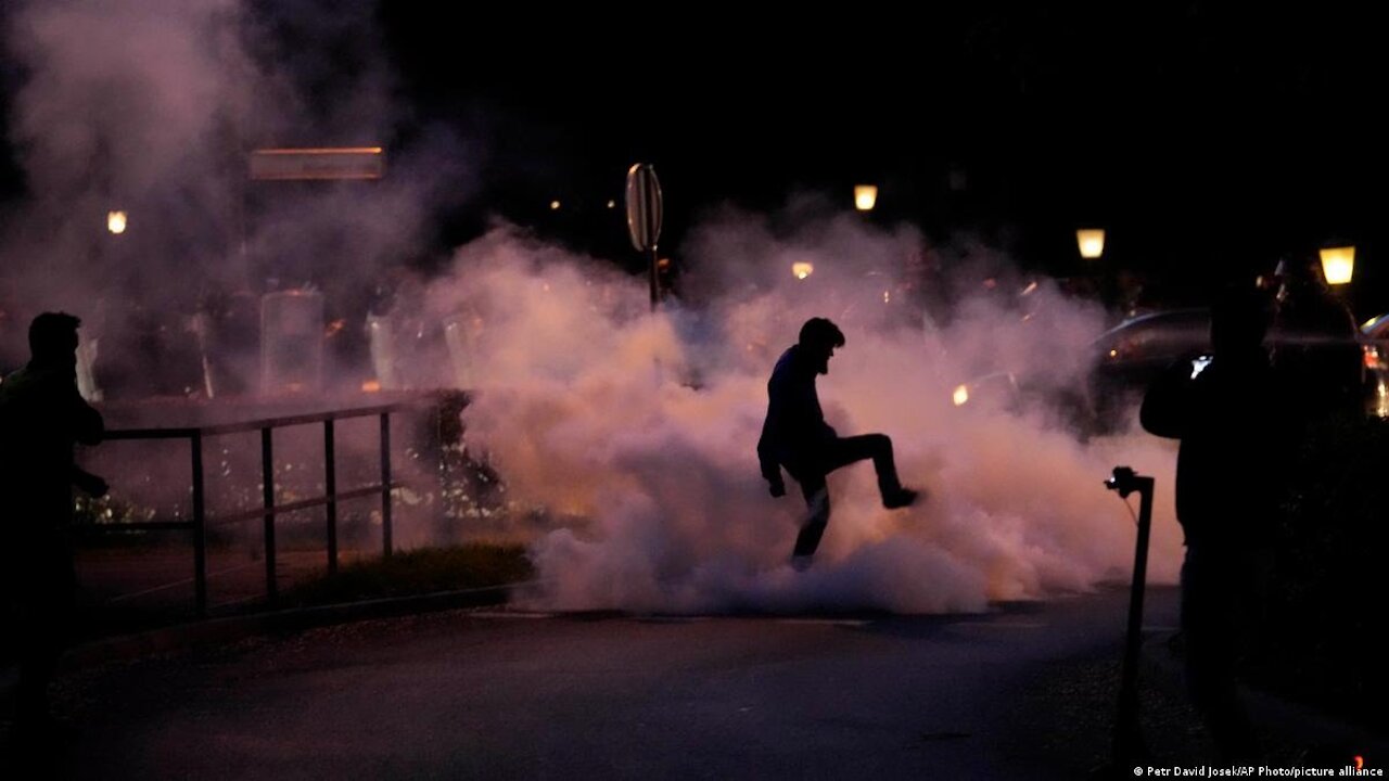 Ljubljana Protests Against VaccineMandates/HealthPass/VaxPassports Slovenia Police trying to STOP