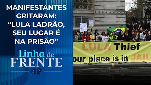 Presidente Lula é alvo de protestos nas ruas de Londres I LINHA DE FRENTE