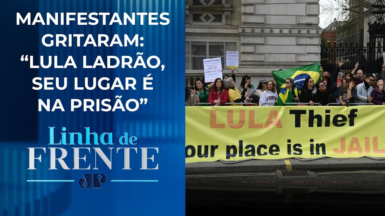 Presidente Lula é alvo de protestos nas ruas de Londres I LINHA DE FRENTE