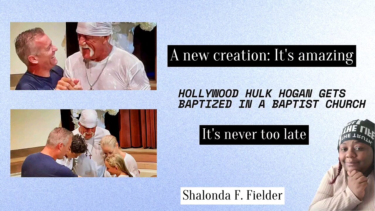 Hollywood Hulk Hogan gets baptized in the Baptist church