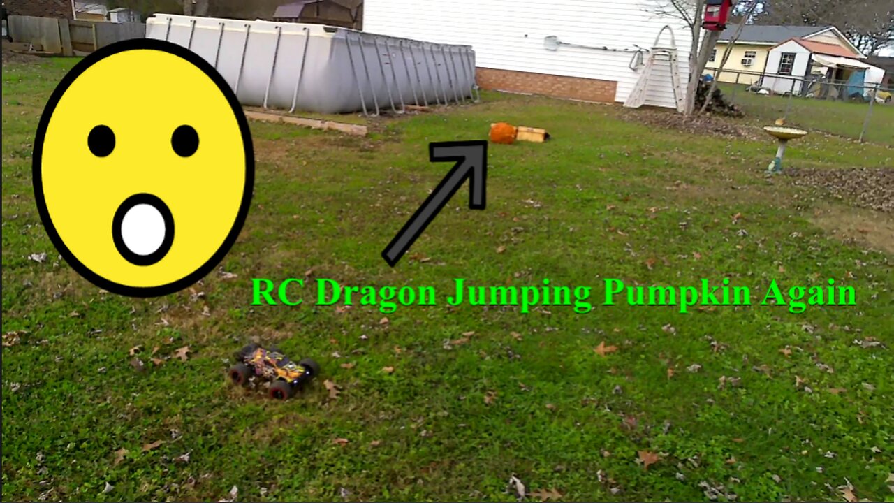 RC Dragon Jumping Over Pumpkin Part 2