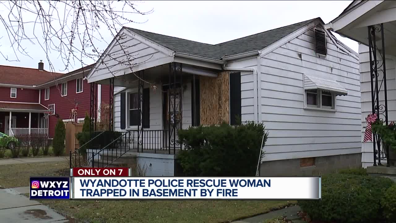 Wyandotte Police praised for amazing rescue of woman trapped in basement by fire