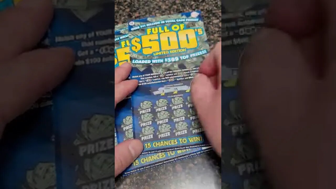 NEW Lottery Tickets Full of $500 Winners!