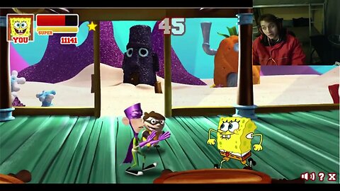 Fanboy VS SpongeBob SquarePants In A Nickelodeon Super Brawl 2 Battle With Live Commentary