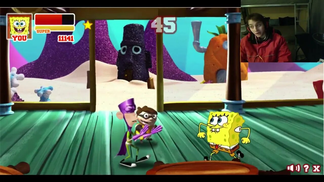 Fanboy VS SpongeBob SquarePants In A Nickelodeon Super Brawl 2 Battle With Live Commentary