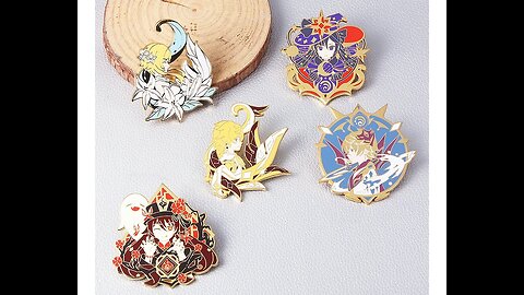 genshin impact enamel pins for sale online in USA for US $1 Free Shipping