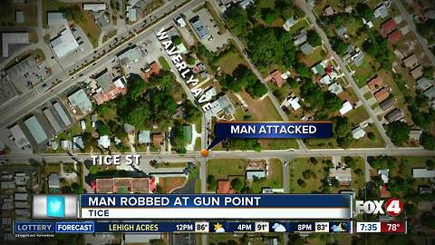 Man robbed at gunpoint outside Tice Elementary School