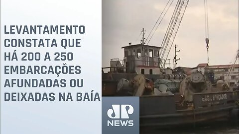 ONG alerta para situação de embarcações abandonadas na Baía de Guanabara