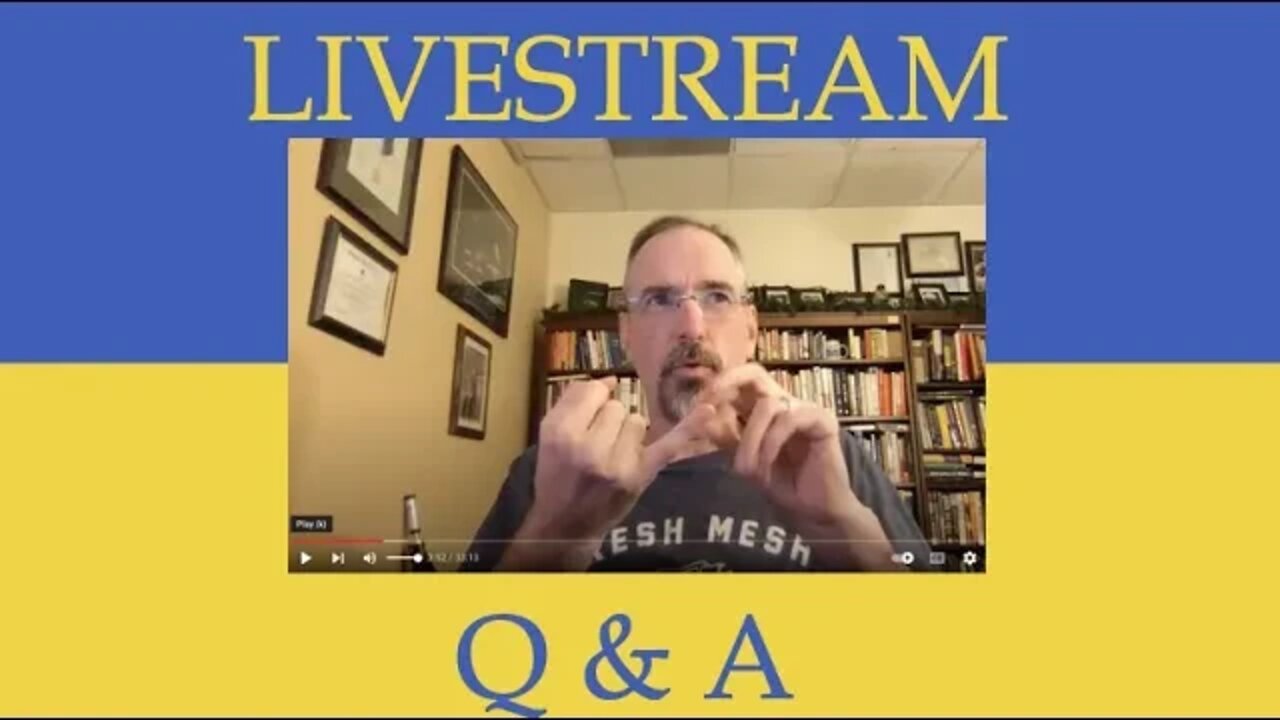 Livestream Q & A about the War in Ukraine with Professor Gerdes