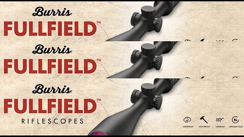 BURRIS Fullfield E1 4.5-14x42mm Waterproof Fogproof Accurate Sleek Matte Black Hunting Scopes