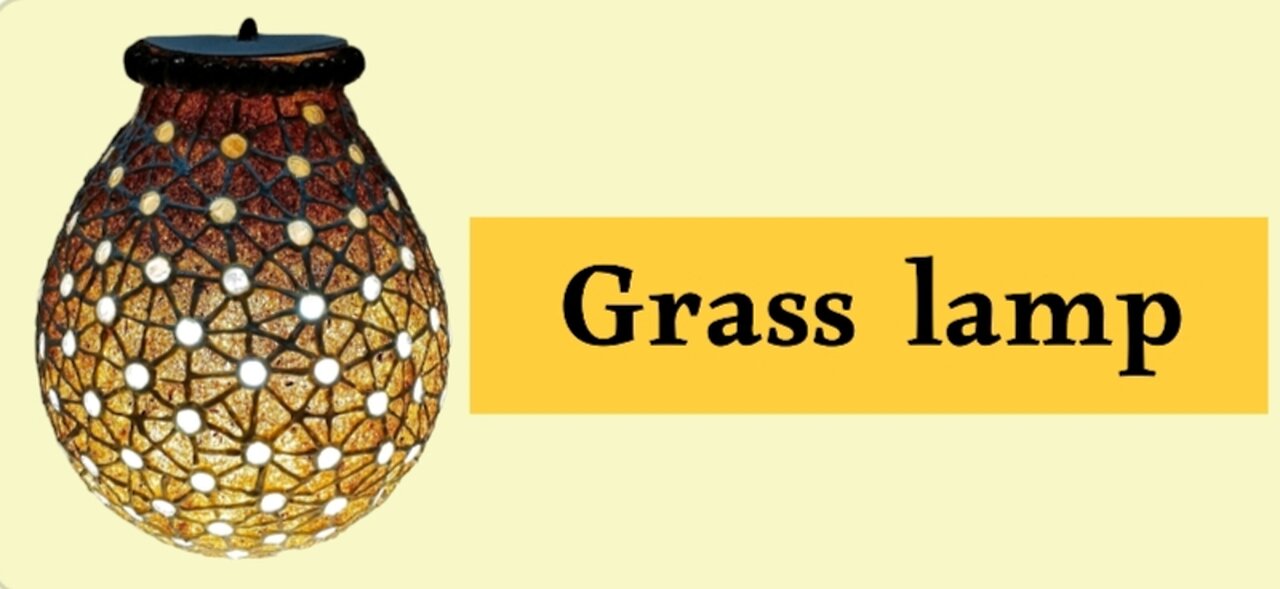 lamp from grass #Lamp #creativity #handmade #design #craft #lighting