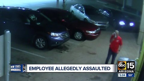 Gas station employee attacked in Phoenix