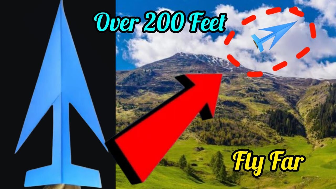 How to make a paper airplane that flies 250 feet / Paper airplane are easy to make