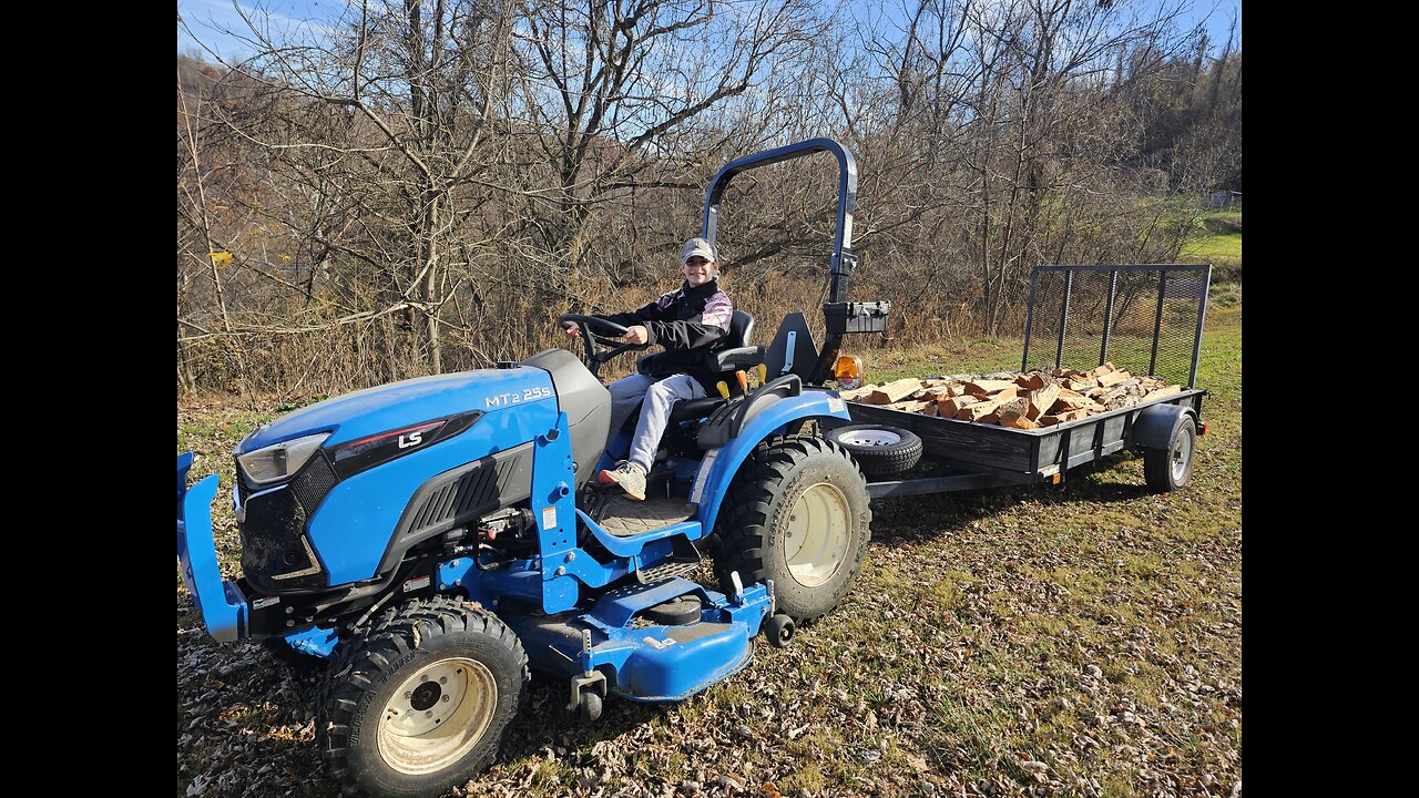 My 11 Year Old Daughter Drives LS Tractors (FIRST TIME!)