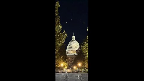 Unexplained illuminations above Capitol Hill spark UFO hysteria in Washington, D.C.