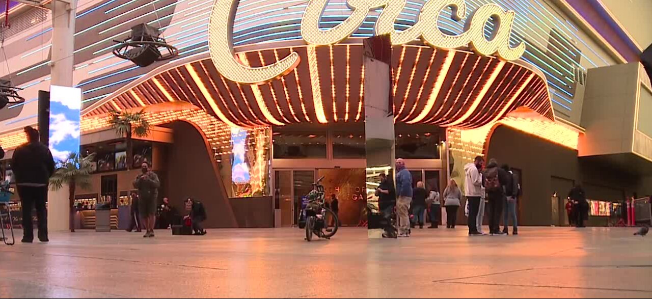 Monolith appears in downtown Las Vegas